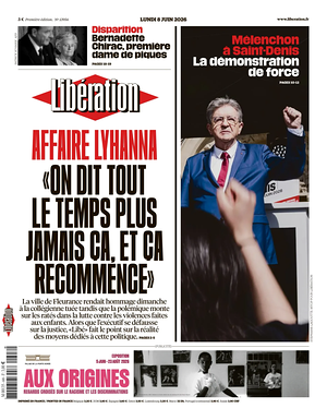 Prima pagina Libération di oggi - Quotidiano estero