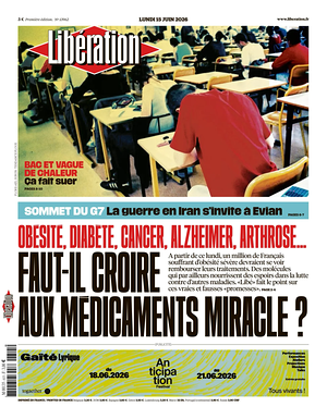 Prima pagina Libération di oggi - Quotidiano estero