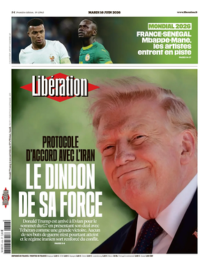 Prima pagina Libération di oggi - Quotidiano estero
