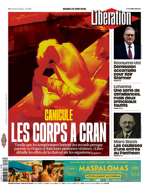 Prima pagina Libération di oggi - Quotidiano estero