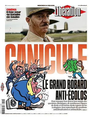 Prima pagina Libération di oggi - Quotidiano estero