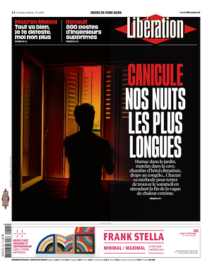 Prima pagina Libération di oggi - Quotidiano estero