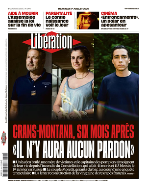 Prima pagina Libération di oggi - Quotidiano estero