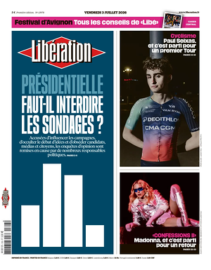 Prima pagina Libération di oggi - Quotidiano estero