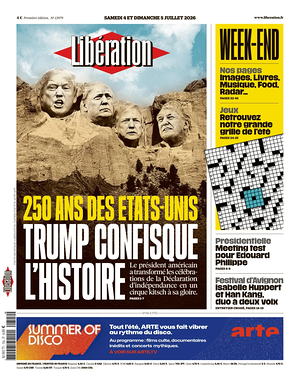 Prima pagina Libération di oggi - Quotidiano estero