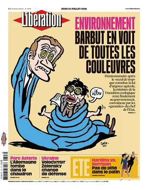 Prima pagina Libération di oggi - Quotidiano estero