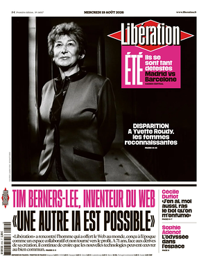Prima pagina Libération di oggi - Quotidiano estero