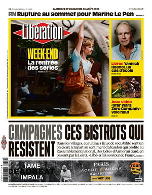 Prima pagina Libération di oggi - Quotidiano estero