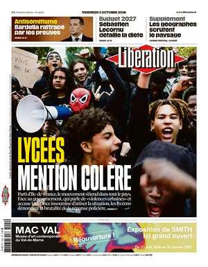 Prima pagina Libération di oggi - Quotidiano estero