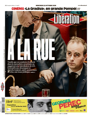 Prima pagina Libération di oggi - Quotidiano estero
