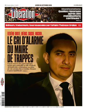 Prima pagina Libération di oggi - Quotidiano estero