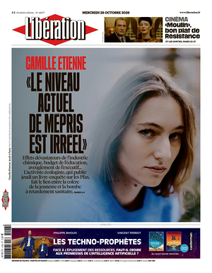 Prima pagina Libération di oggi - Quotidiano estero