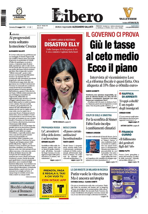 Prima pagina Libero Quotidiano di oggi - Quotidiano nazionale