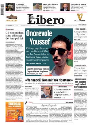 Prima pagina Libero Quotidiano di oggi - Quotidiano nazionale