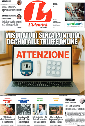 L'Identità prima pagina