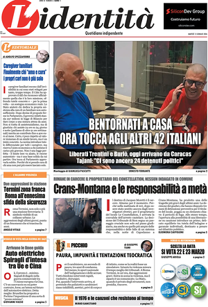 L'Identità prima pagina