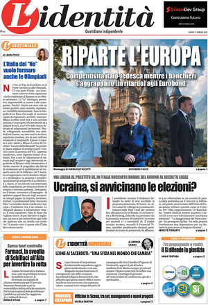 L'Identità prima pagina
