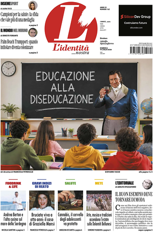 L'Identità prima pagina