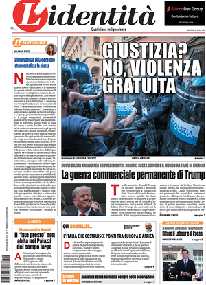 L'Identità prima pagina