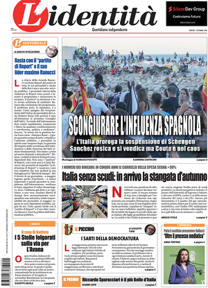 L'Identità prima pagina