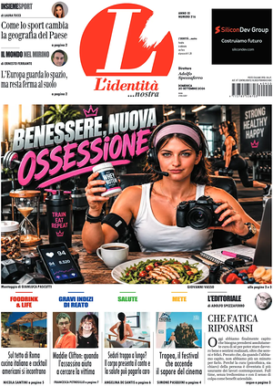 Prima pagina L'Identità di oggi - Quotidiano nazionale