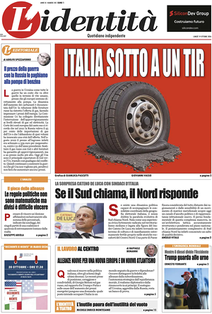 L'Identità prima pagina