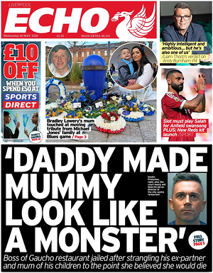 Liverpool Echo front page