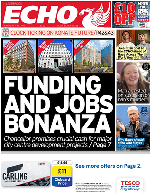 Liverpool Echo front page