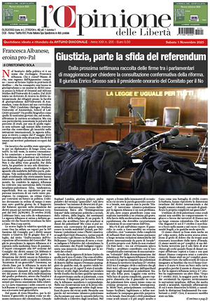 L'Opinione delle Libertà prima pagina
