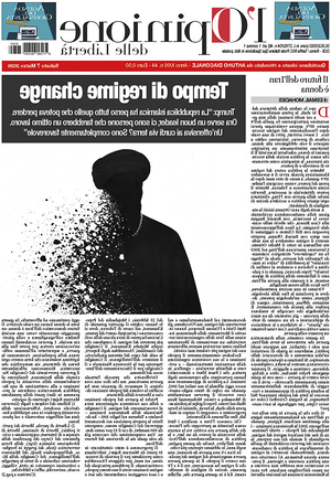 Prima pagina L'Opinione delle Libertà di oggi - Quotidiano nazionale