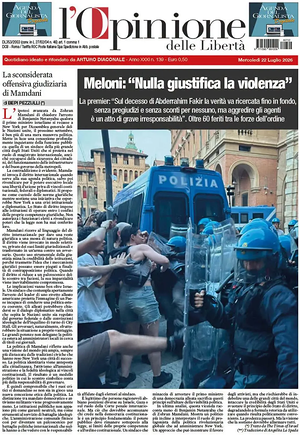 L'Opinione delle Libertà prima pagina