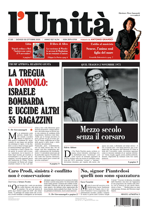 L'Unità prima pagina