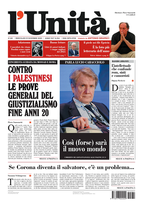 L'Unità prima pagina