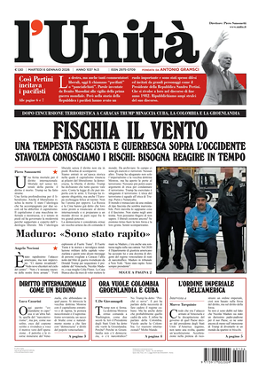 L'Unità prima pagina