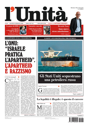 L'Unità prima pagina