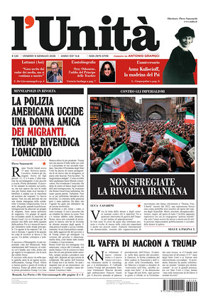 L'Unità prima pagina