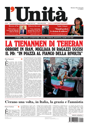 L'Unità prima pagina