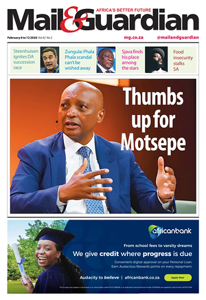 Prima pagina Mail & Guardian di oggi - Quotidiano estero