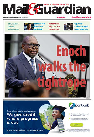 Prima pagina Mail & Guardian di oggi - Quotidiano estero