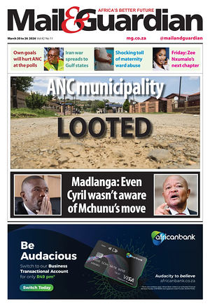 Prima pagina Mail & Guardian di oggi - Quotidiano estero