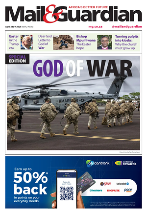 Prima pagina Mail & Guardian di oggi - Quotidiano estero