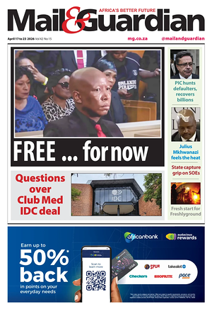 Prima pagina Mail & Guardian di oggi - Quotidiano estero