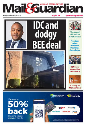 Prima pagina Mail & Guardian di oggi - Quotidiano estero