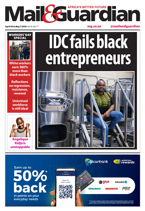 Prima pagina Mail & Guardian di oggi - Quotidiano estero