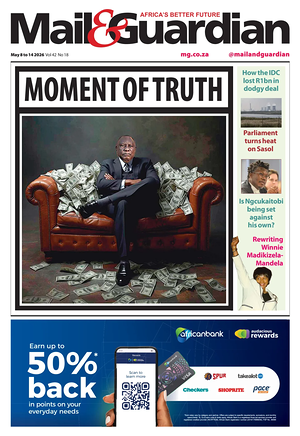 Prima pagina Mail & Guardian di oggi - Quotidiano estero