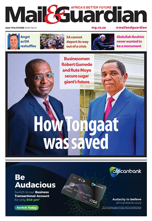 Prima pagina Mail & Guardian di oggi - Quotidiano estero