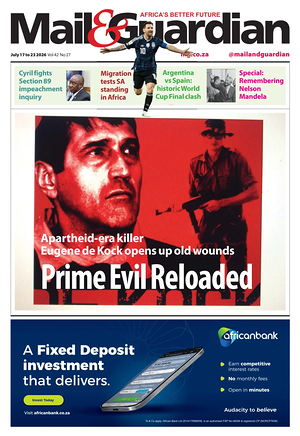 Prima pagina Mail & Guardian di oggi - Quotidiano estero