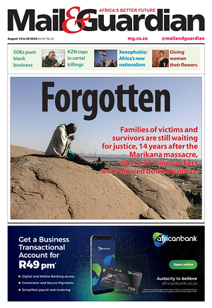 Prima pagina Mail & Guardian di oggi - Quotidiano estero