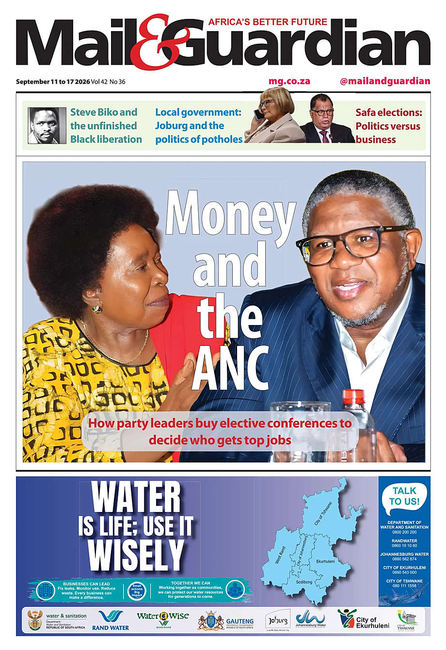 Portada Mail & Guardian de hoy - Quiosco 11 septiembre 2026