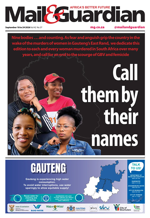 Prima pagina Mail & Guardian di oggi - Quotidiano estero